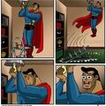 Ese superman es todo un loquillo