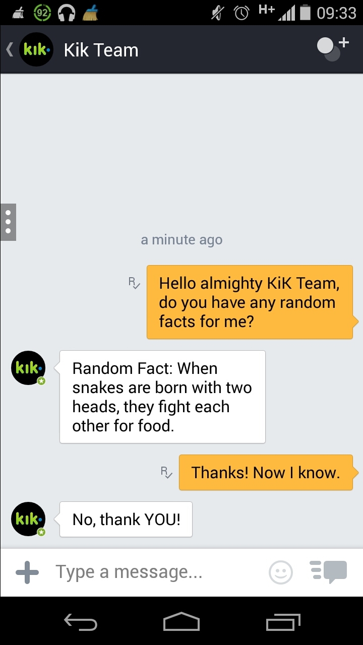 The Kik Team is awesome! - meme