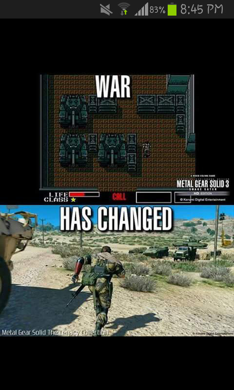 La guerra a cambiado... - meme