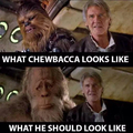 Chewbacca doesn't look good.