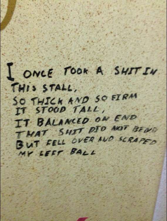 Bathroom poetry - meme