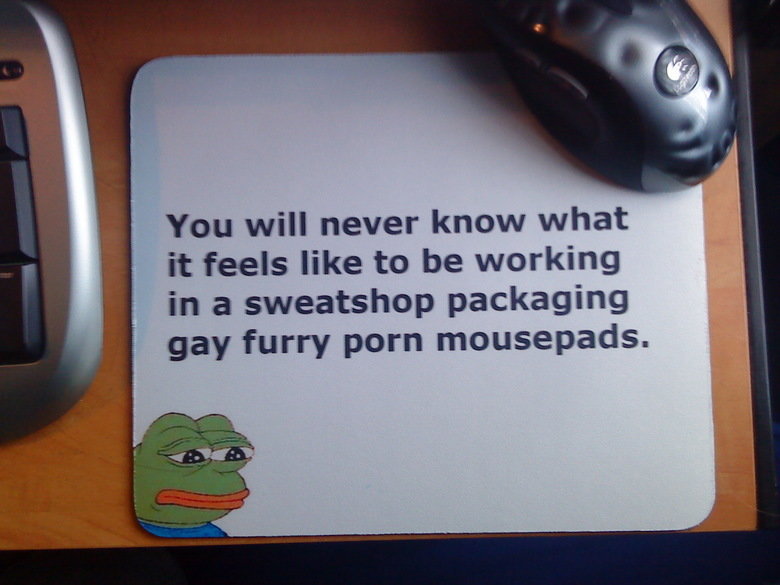 gay furry porn mousepad - meme