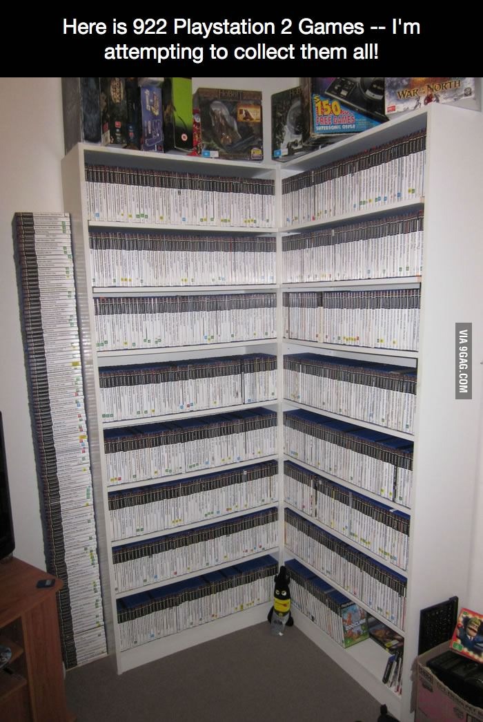 Now that is a video game collection!!!!!! - meme