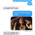 First comment has to bone human shrek
