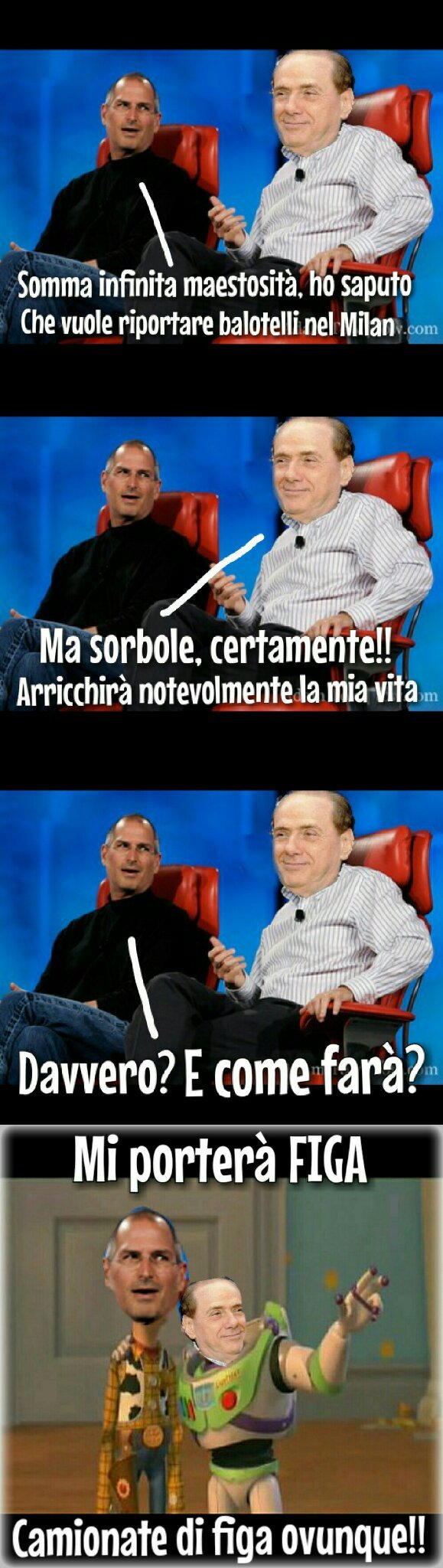 Berlusconi vuole rinnovare il suo bunga team - meme