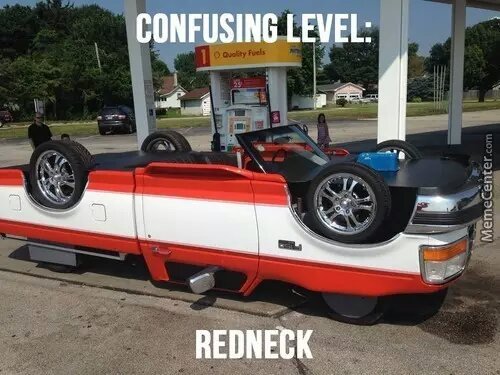 confusing level redneck - meme