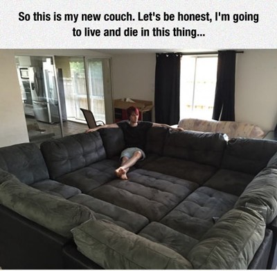 That sofa tho - meme