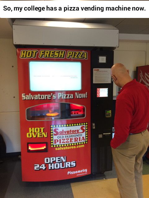 Pizza vending machine - meme