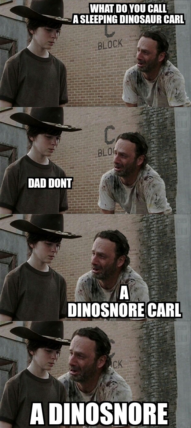 Carl and rick - meme