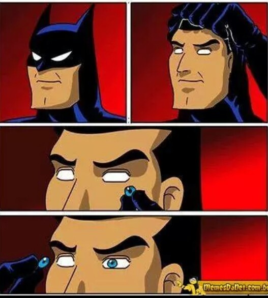 Segredo do Batman.kkkkkkk - meme