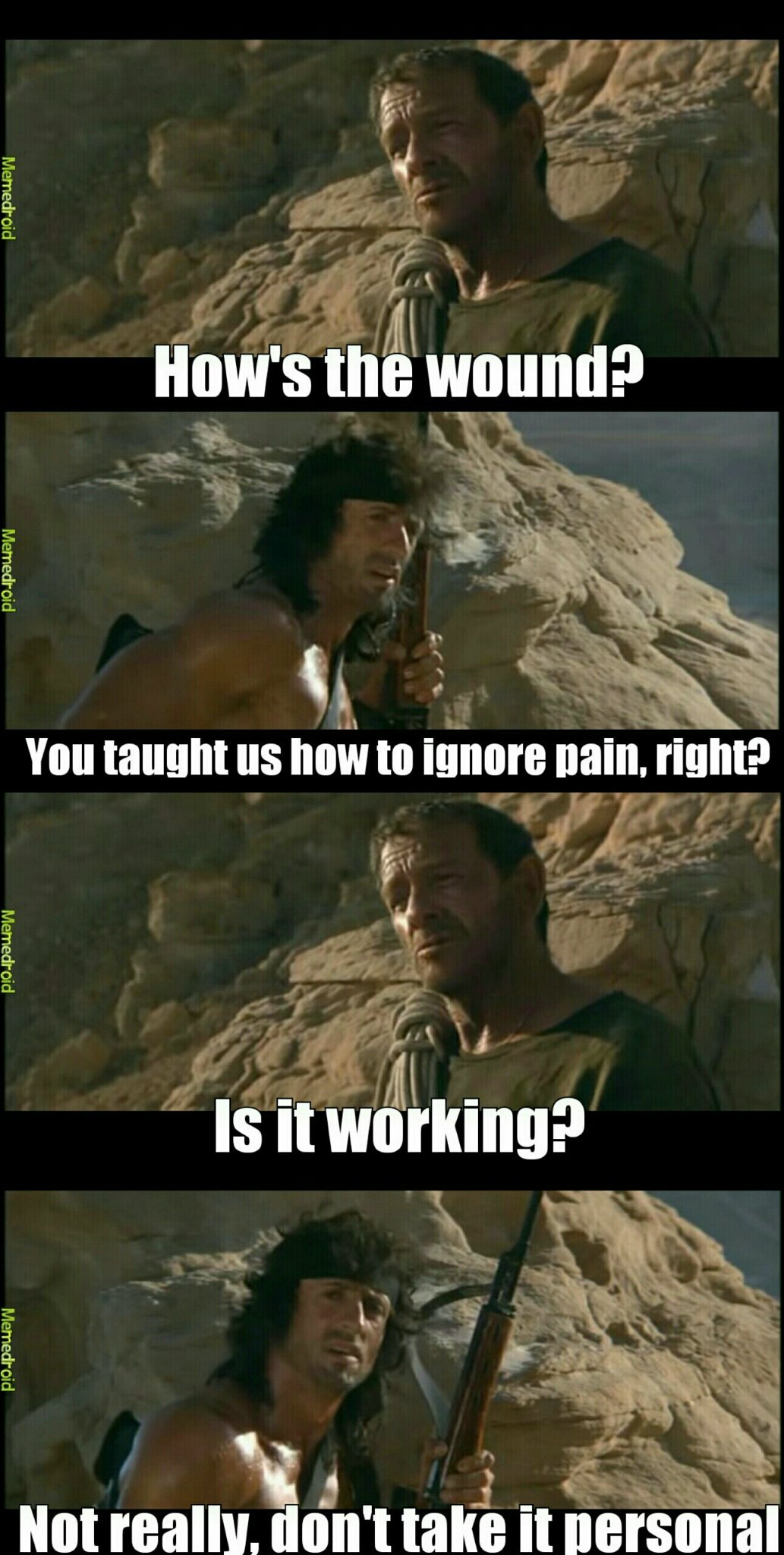 Because Rambo - meme