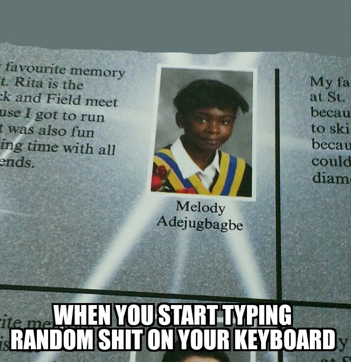 Found this girl in my sister's yearbook - meme