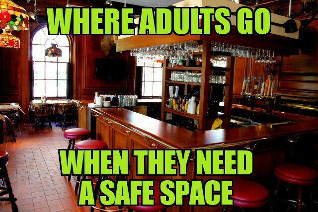 Adult safe space - meme