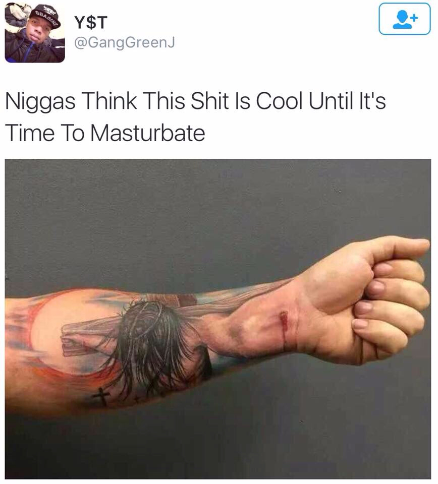 Don't get Jesus tattoo - meme