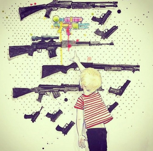 The gun a kid need - meme