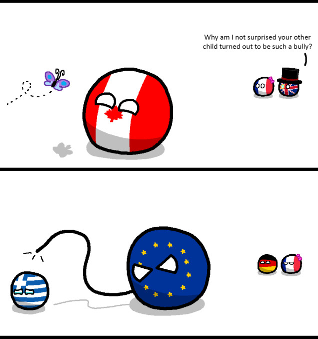 EU is a Bully - meme