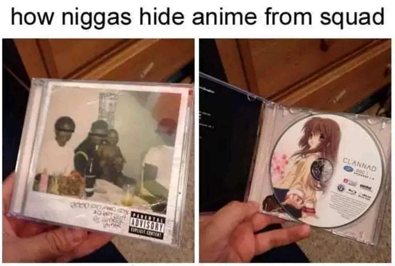 Imagine the biggest buffest black guy crying while watching clannad - meme