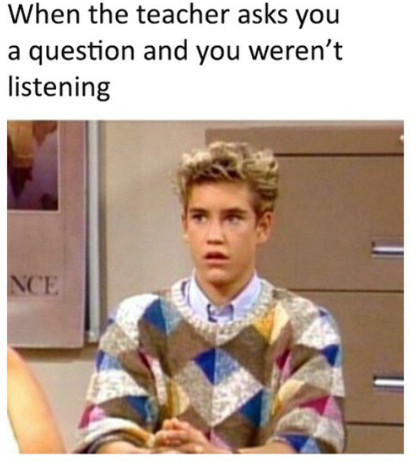 Saved by the bell... - meme