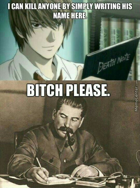 Stalin knows how to deal whit this bitch - meme