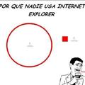 ¿Quien no usa Internet Explorer? (._.) /