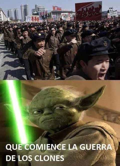 Guerra de clones - meme