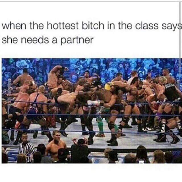 The class turns into the royal rumble - meme