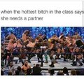 The class turns into the royal rumble