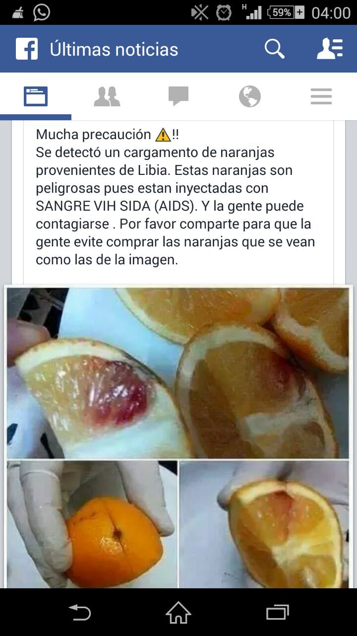 wuacala!!! :-P peligro hasta en las naranjas - meme