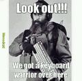 Keyboard warrior support group