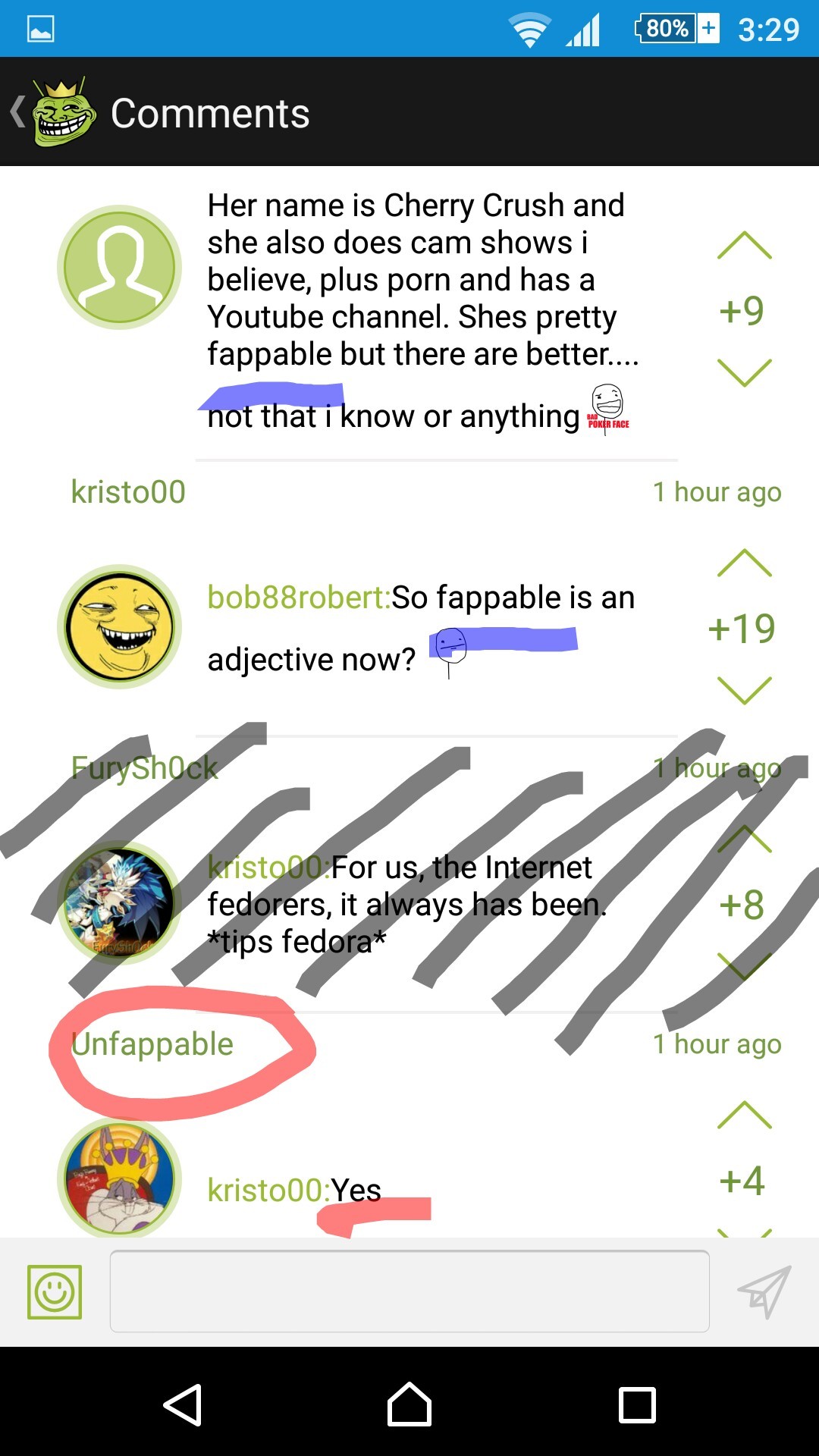 "fappable" only at Memedroid