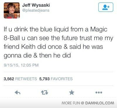 Who knew that those 8-balls consisted of magic? - meme