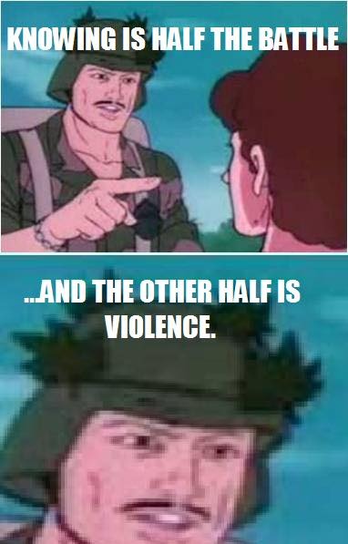 Violence is always the answer - meme