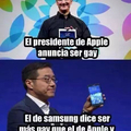 Siempre la competencia entre Apple y Samsung