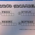 Who never play Scramble?