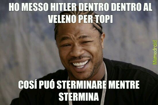 Seppur di speci differenti sempre sterminio è - meme