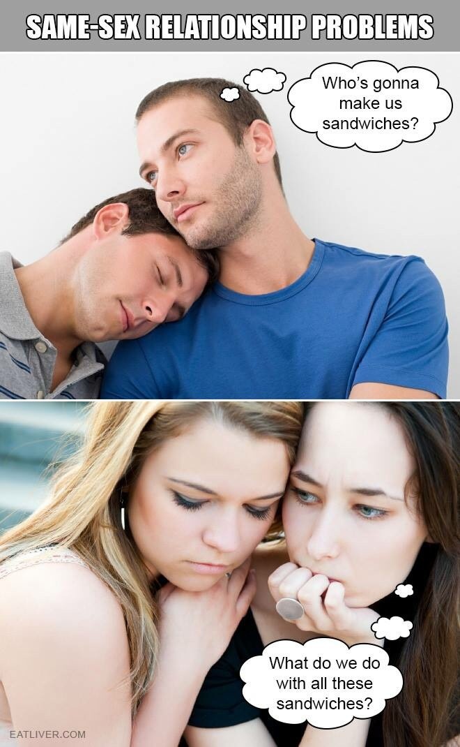 Same sex problems - meme