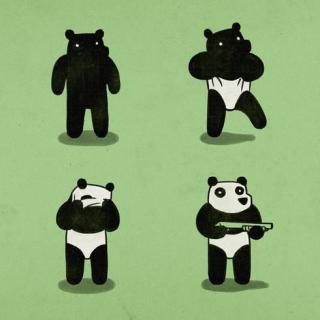 Pandas nem sempre são oque parece - meme