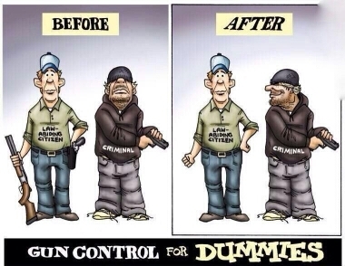 guns control for dummies - meme