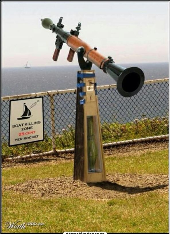 Públic rocket launcher... Just 25cents - meme