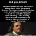Benjamin Franklin, is this true? To be honest, this is most likely fake