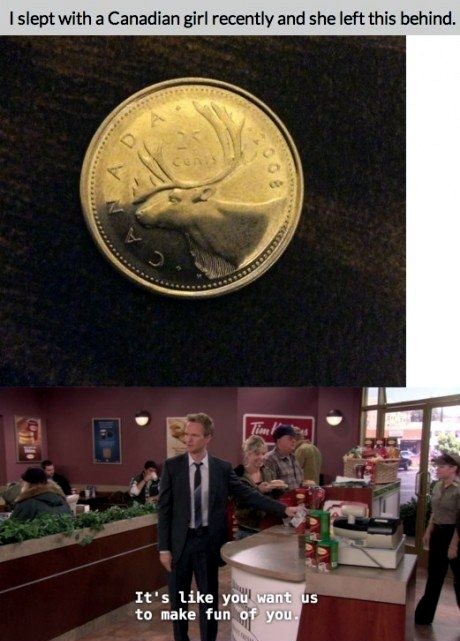 A caribou on your money? Really? - meme