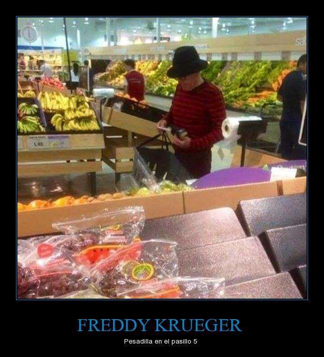 Freddy de compras - meme