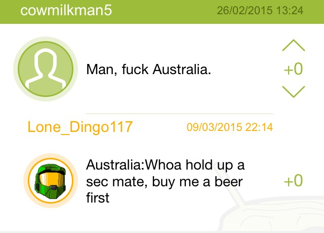 In Australia there's a thing called the beer-economy - meme