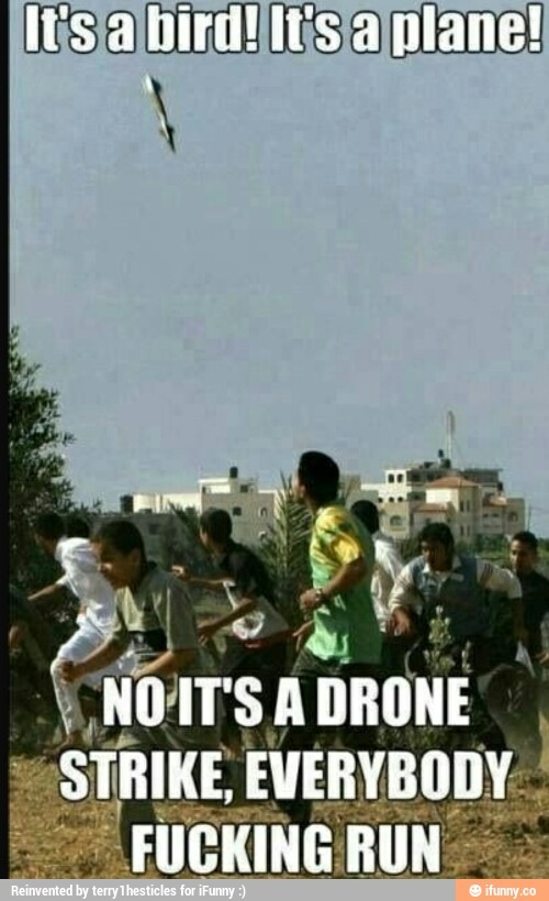 title is against us drone policy - meme