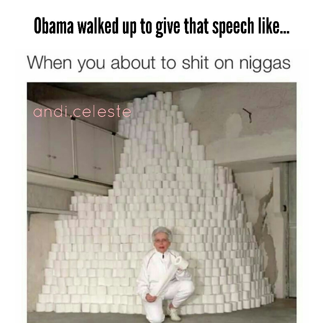 I disagree with alot he's done but his speech was the realest - meme
