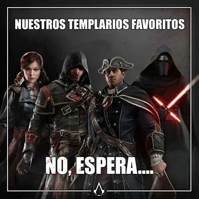 Los Sith son la version futurista de los Templarios - meme