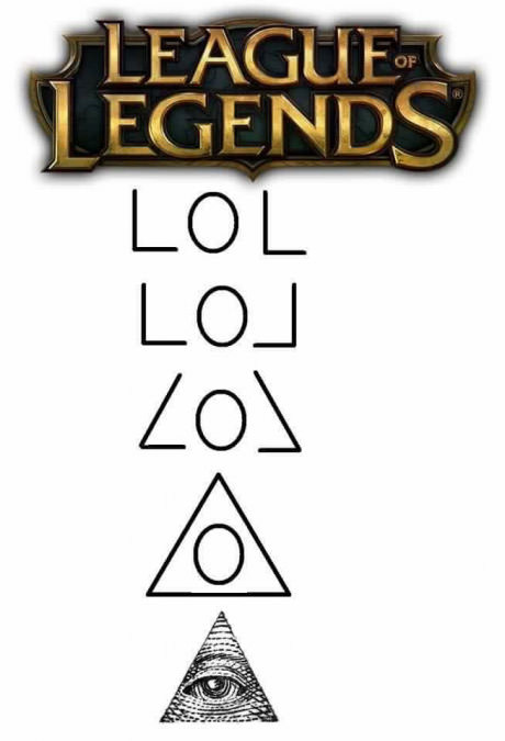 League of Legends = Illuminati, confirmado - meme