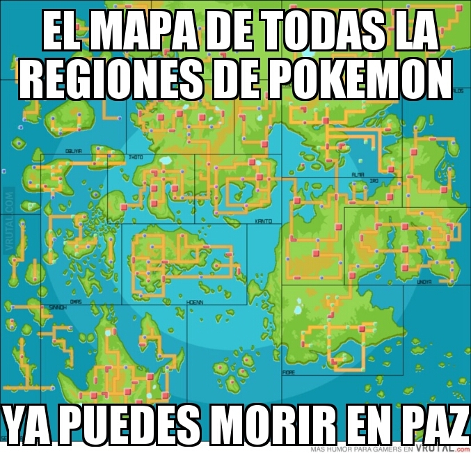 El mapa de pokemon - meme