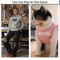 whore and cat