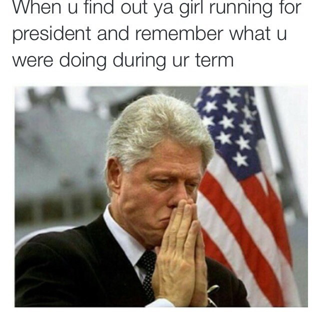 When yo girl run for president - meme